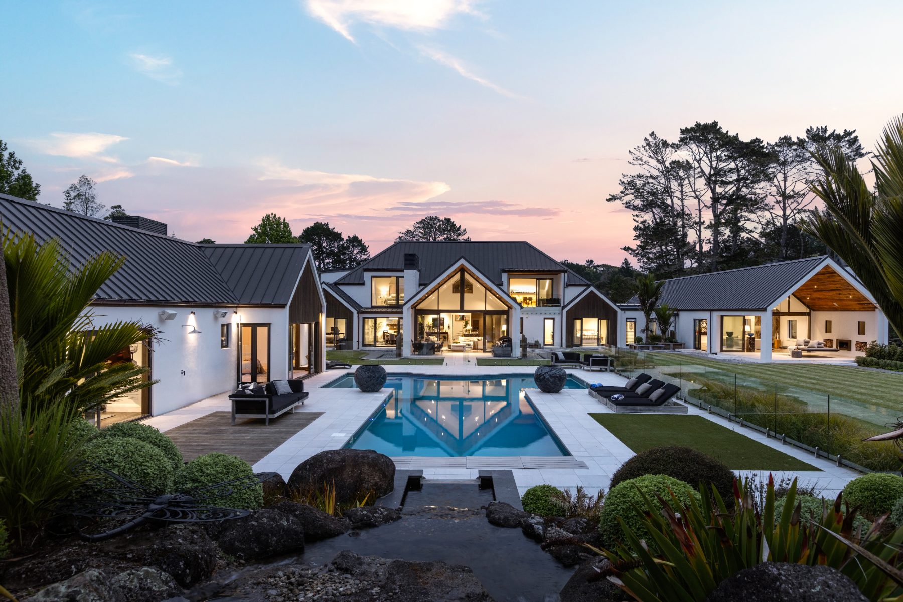 Coatesville home at twilight